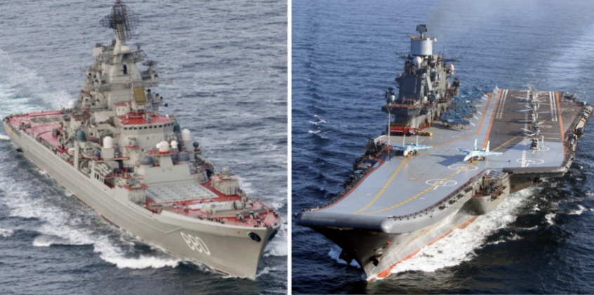 tau-tuan-duong-lop-kirov-cua-nga-ben-trai-va-tau-san-bay-lop-kuznetsov-17850557200931386796440 Nga có thể bỏ siêu tuần dương hạt nhân để cứu tàu sân bay? - Ảnh 1.