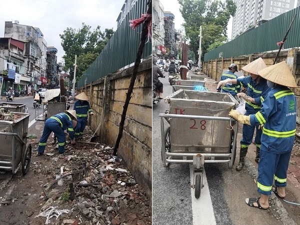 1-1788009388082189665046 Chính quyền phường Tây Hồ ra quân xử lý rác thải - Ảnh 2.