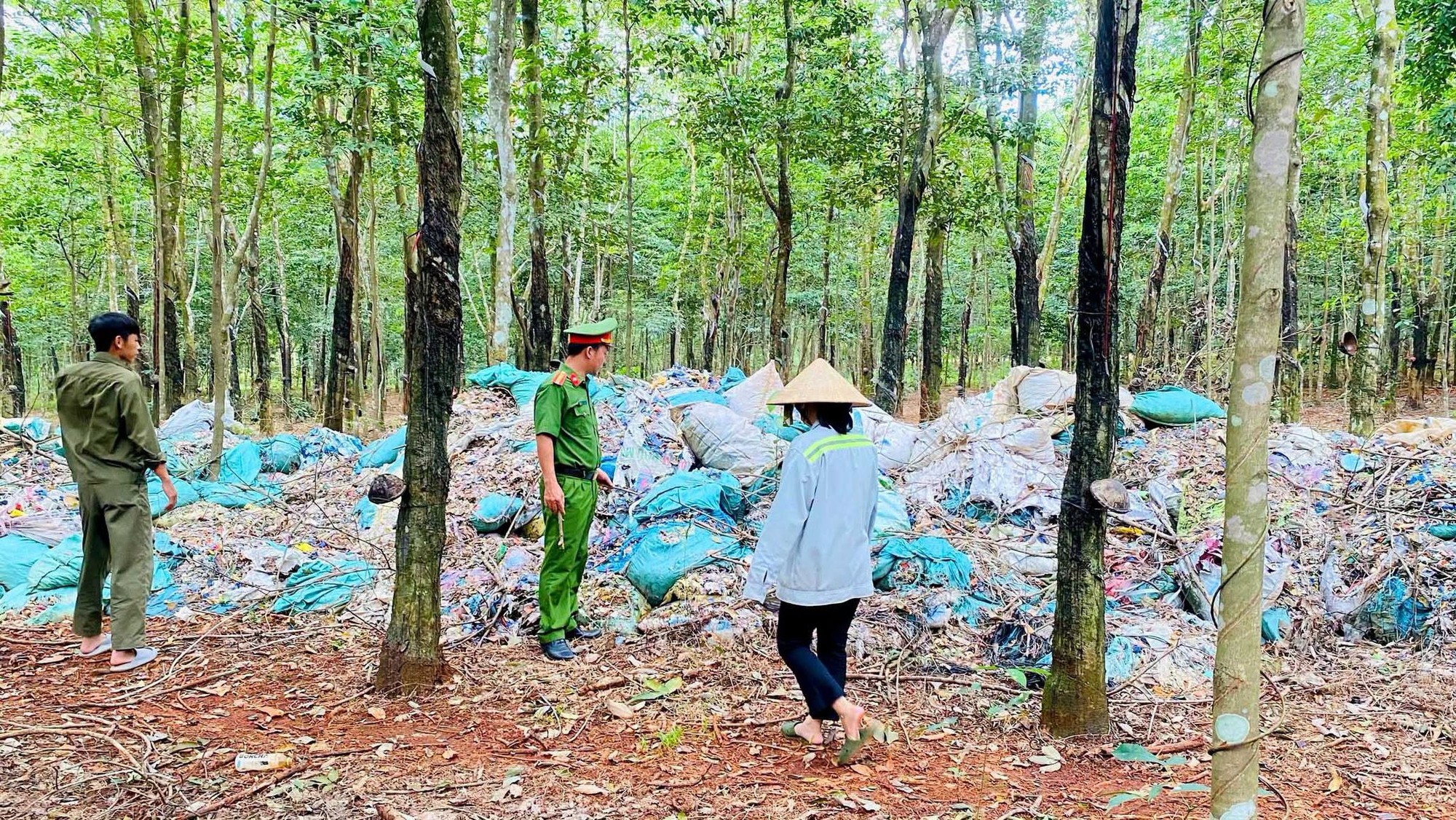 Khám Phá Vụ Đổ Chất Thải Tại Rừng Cao Su Ở Đồng Nai