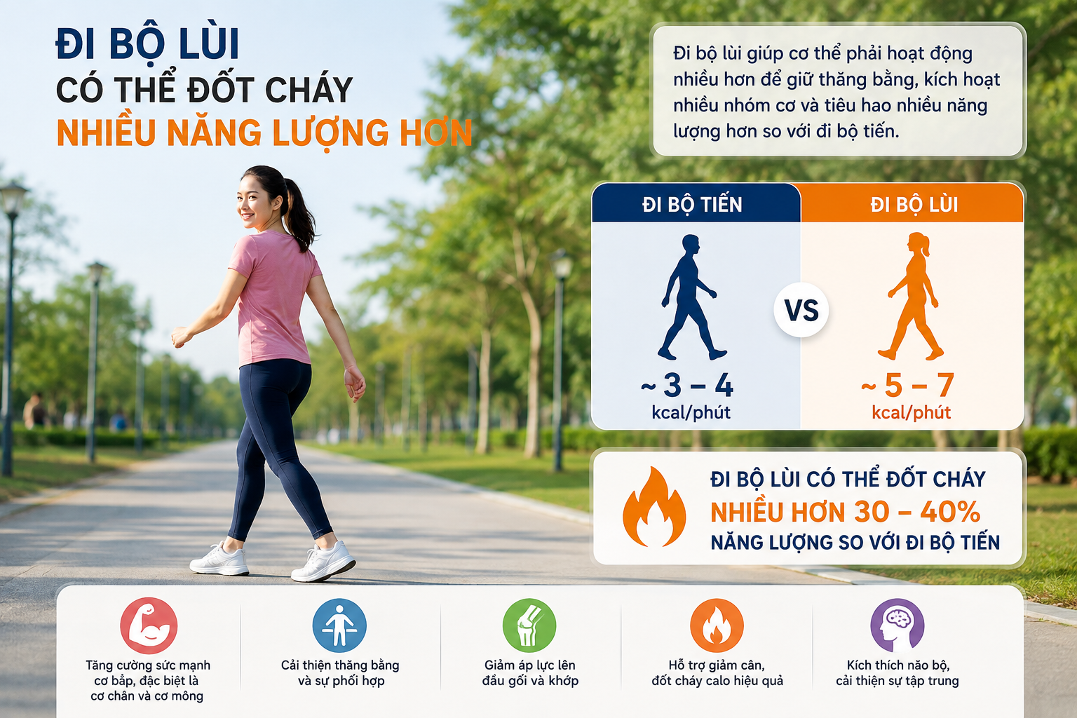 Khám Phá Lợi Ích Đáng Kinh Ngạc Từ Việc Đi Bộ Lùi - Ảnh 1.