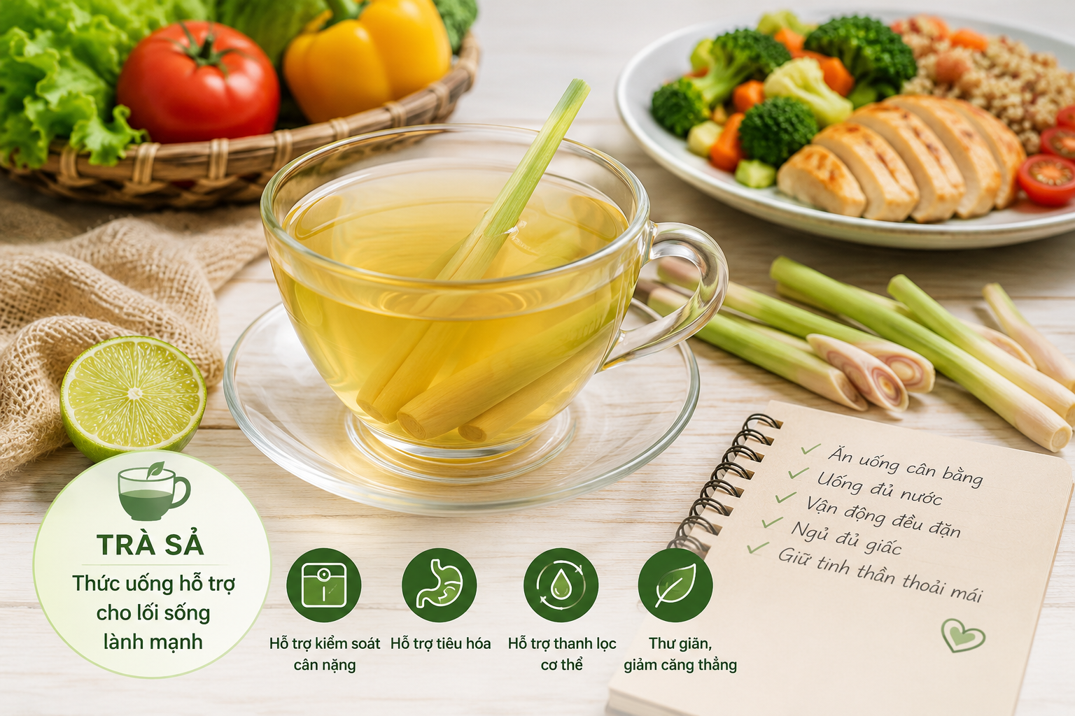 Thời điểm lý tưởng để uống trà sả