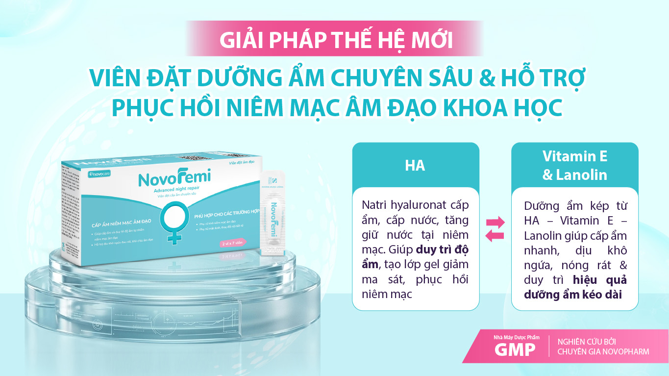 anh-2-1786076664581130111618 Khám Phá Lợi Ích Của Viên Đặt Âm Đạo Novofemi Advanced Night Repair Đối Với Phụ Nữ - Ảnh 2.
