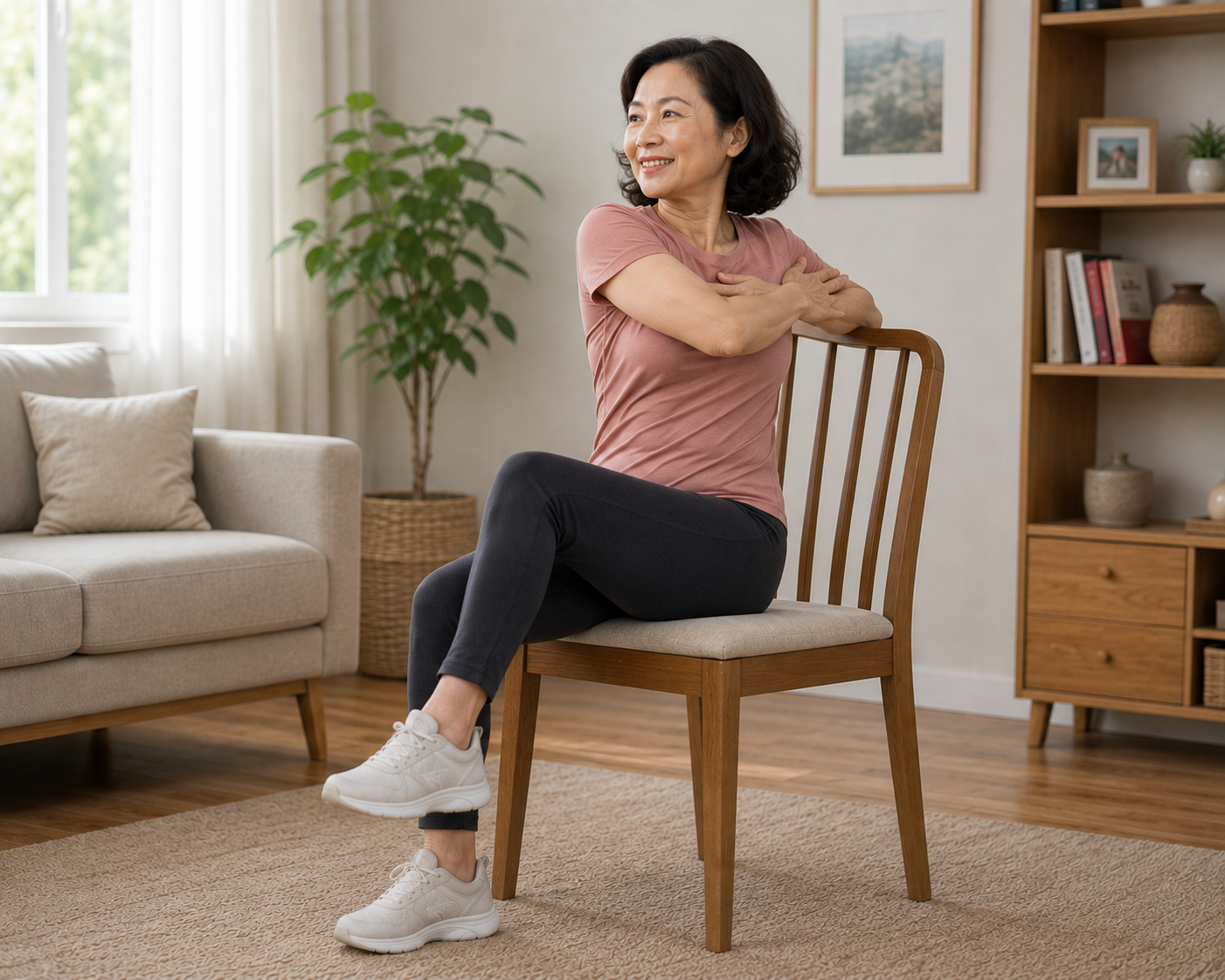 Xoay thân khi ngồi