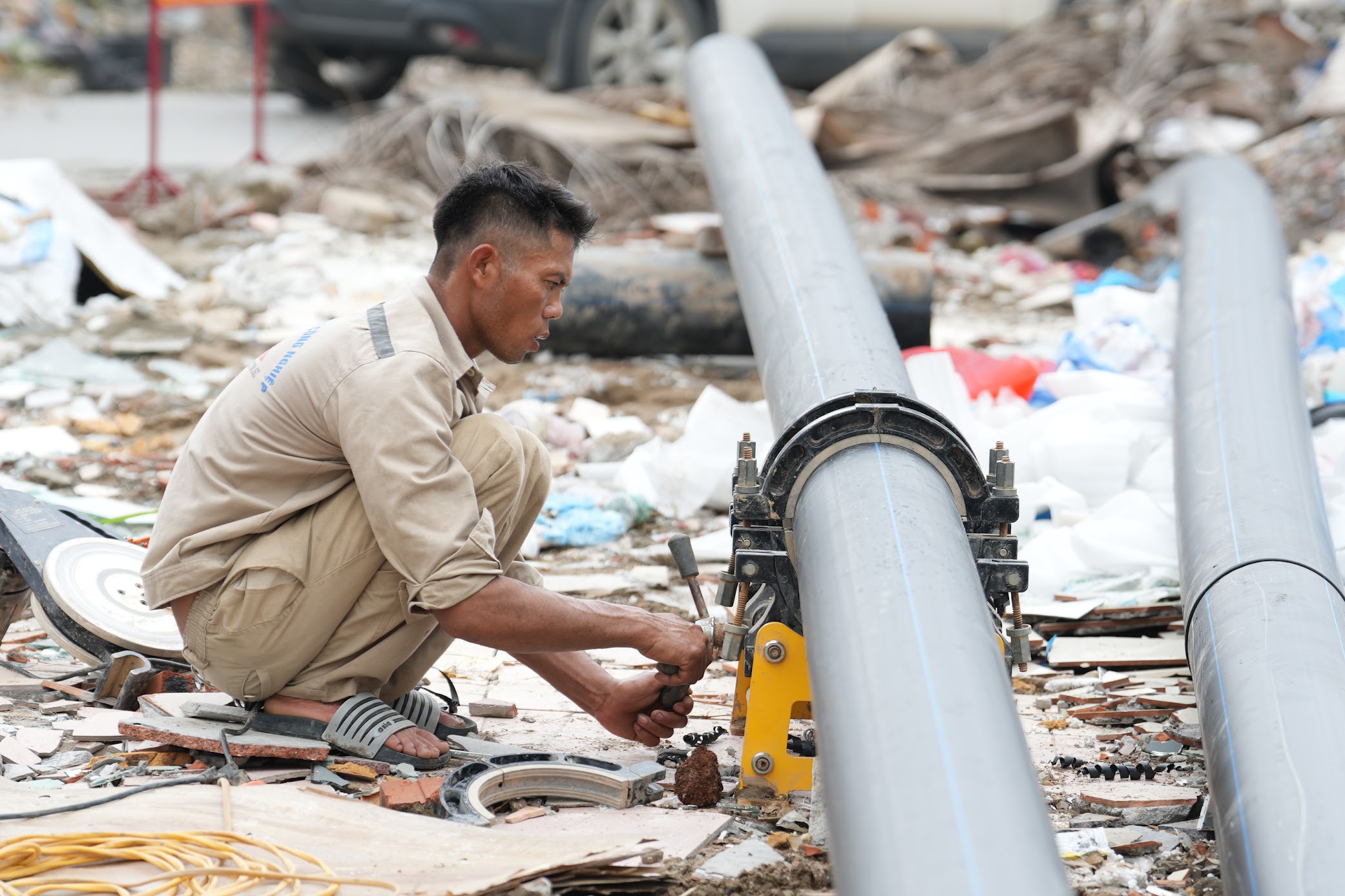 Tình Hình Thi Công Nút Giao Phạm Tu - Đường 70 - Ảnh 13.