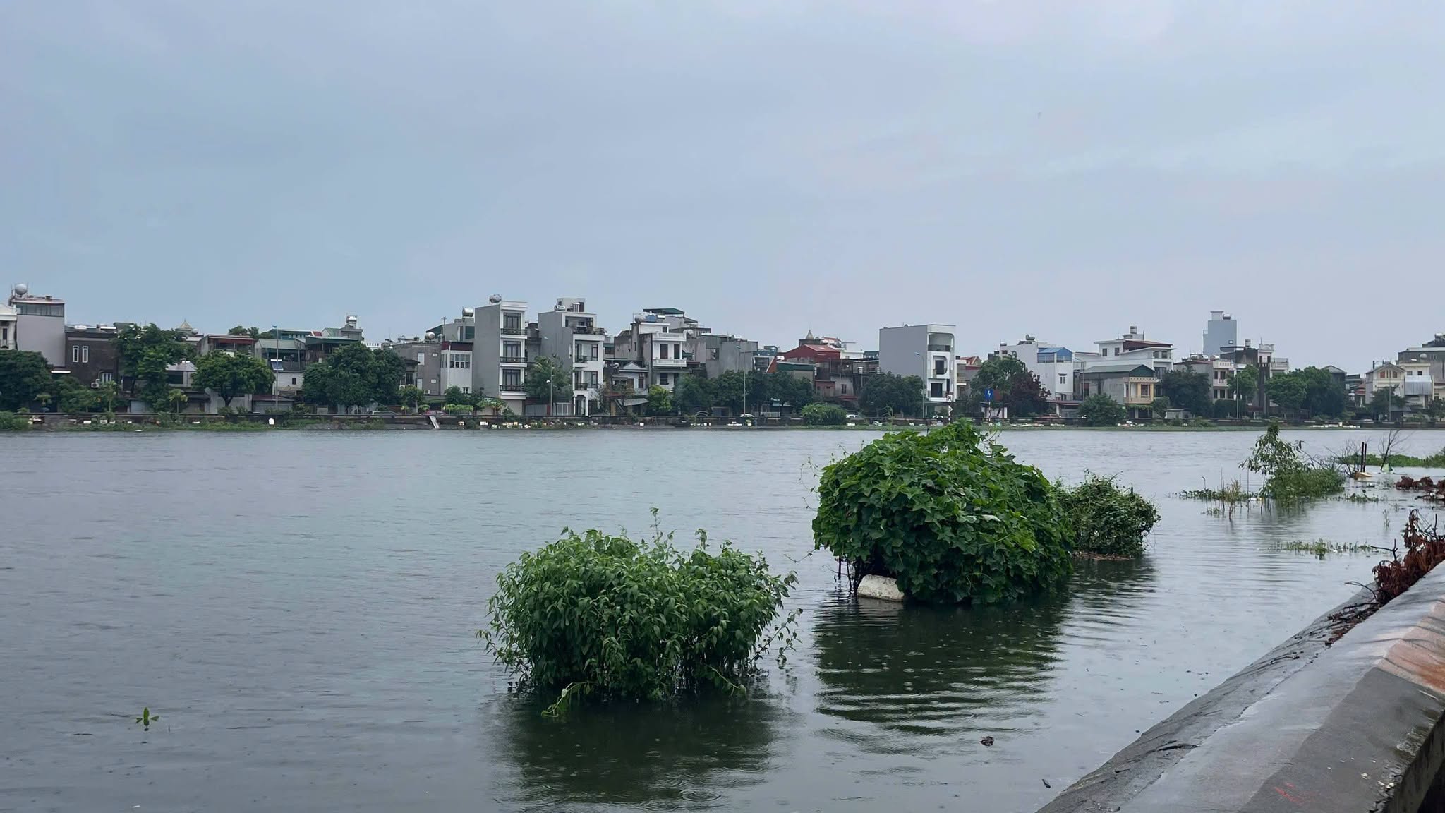 nhieu-tuyen-pho-hai-phong-ngap-sau-khien-cac-phuong-tien-di-chuyen-kho-khan-1787488246511975439246 Mưa lớn kéo dài, nhiều nơi ở Hải Phòng, Quảng Ninh ngập lụt- Ảnh 9.