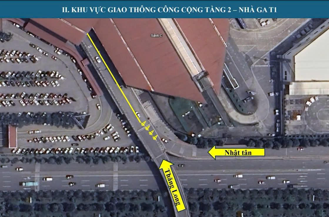 Phân luồng tại Nhà ga T1