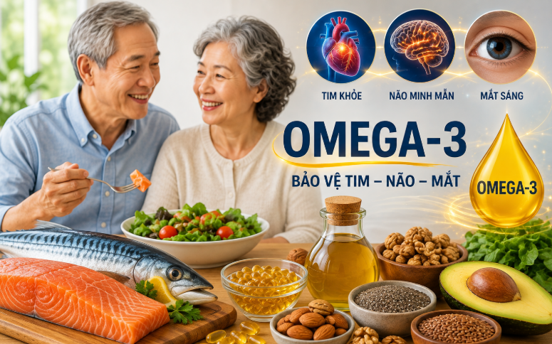 Những Lợi Ích Của Omega-3 Đối Với Người Trên 50 Tuổi.