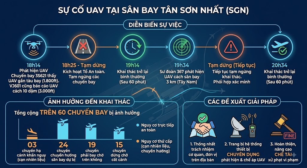 Khám Phá Vấn Đề UAV Gây Rối Tại Sân Bay Tân Sơn Nhất: Giải Pháp Nào Cho Tương Lai?