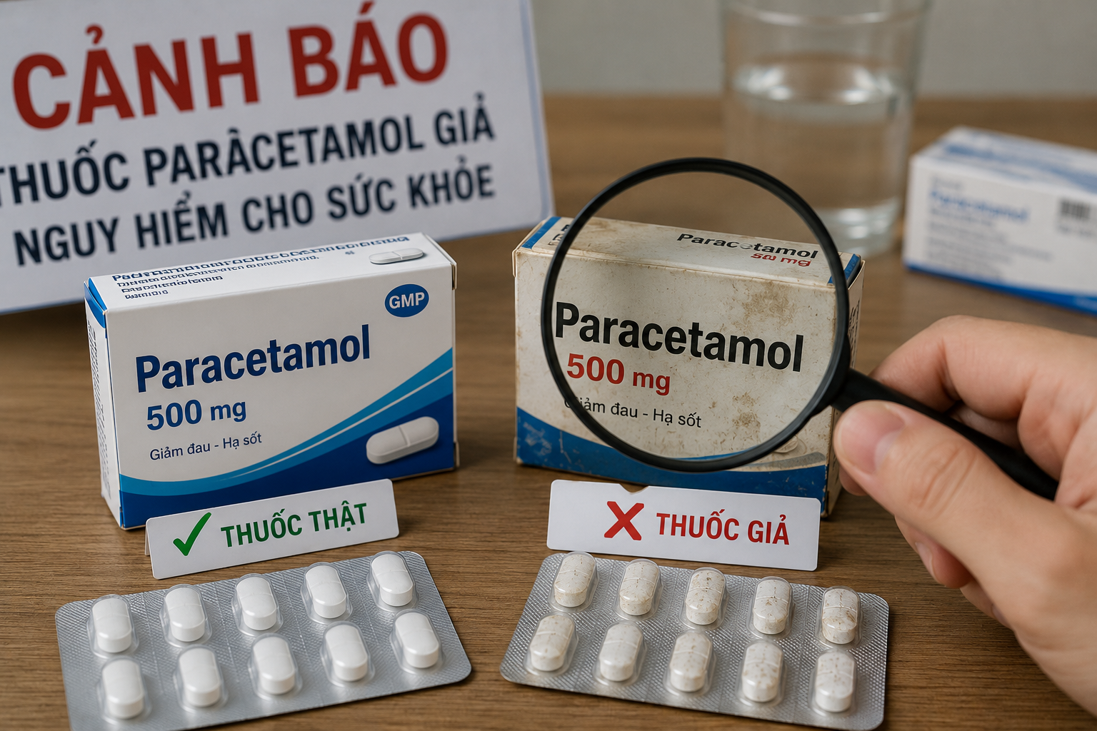 thuoc-paracetamol-17851983736581155711711 Thuốc hạ sốt, giảm đau paracetamol: Cách nhận biết thuốc thật, thuốc giả - Ảnh 1.