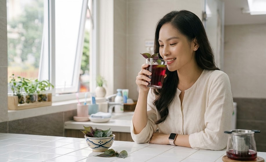 Khám Phá Lợi Ích Của Nước Lá Tía Tô Đối Với Sức Khỏe Làn Da