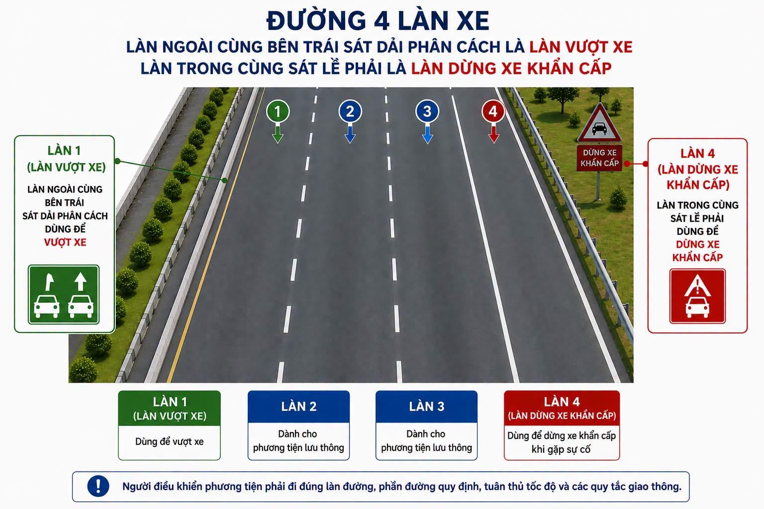 Nâng Cao An Toàn Giao Thông: Đề Xuất Làn Vượt Xe Trên Cao Tốc