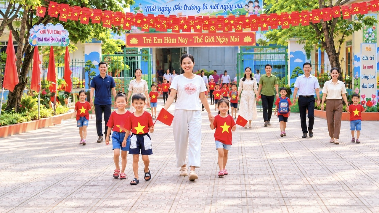 Hải Phòng: Niềm vui ngày khai giảng ở những ngôi trường sáp nhập - Ảnh 3.