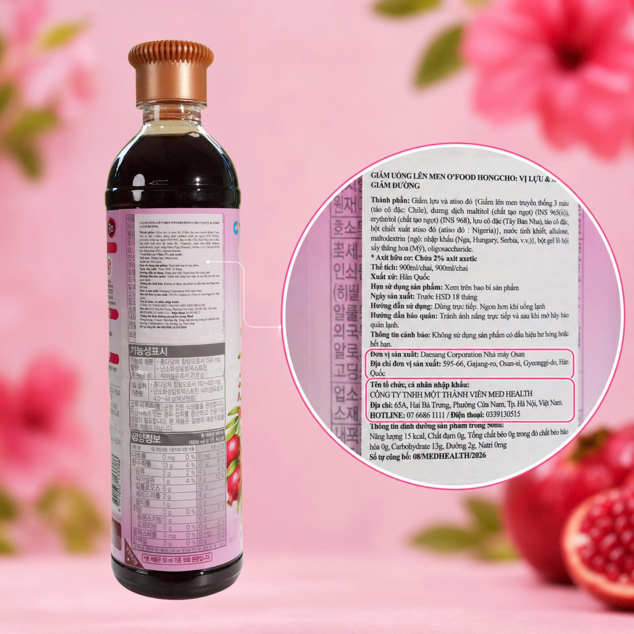 3-1788495771648198944488 Giấm uống lên men Hongcho: Quy trình lên men, thành phần tạo nên sản phẩm thương hiệu- Ảnh 3.
