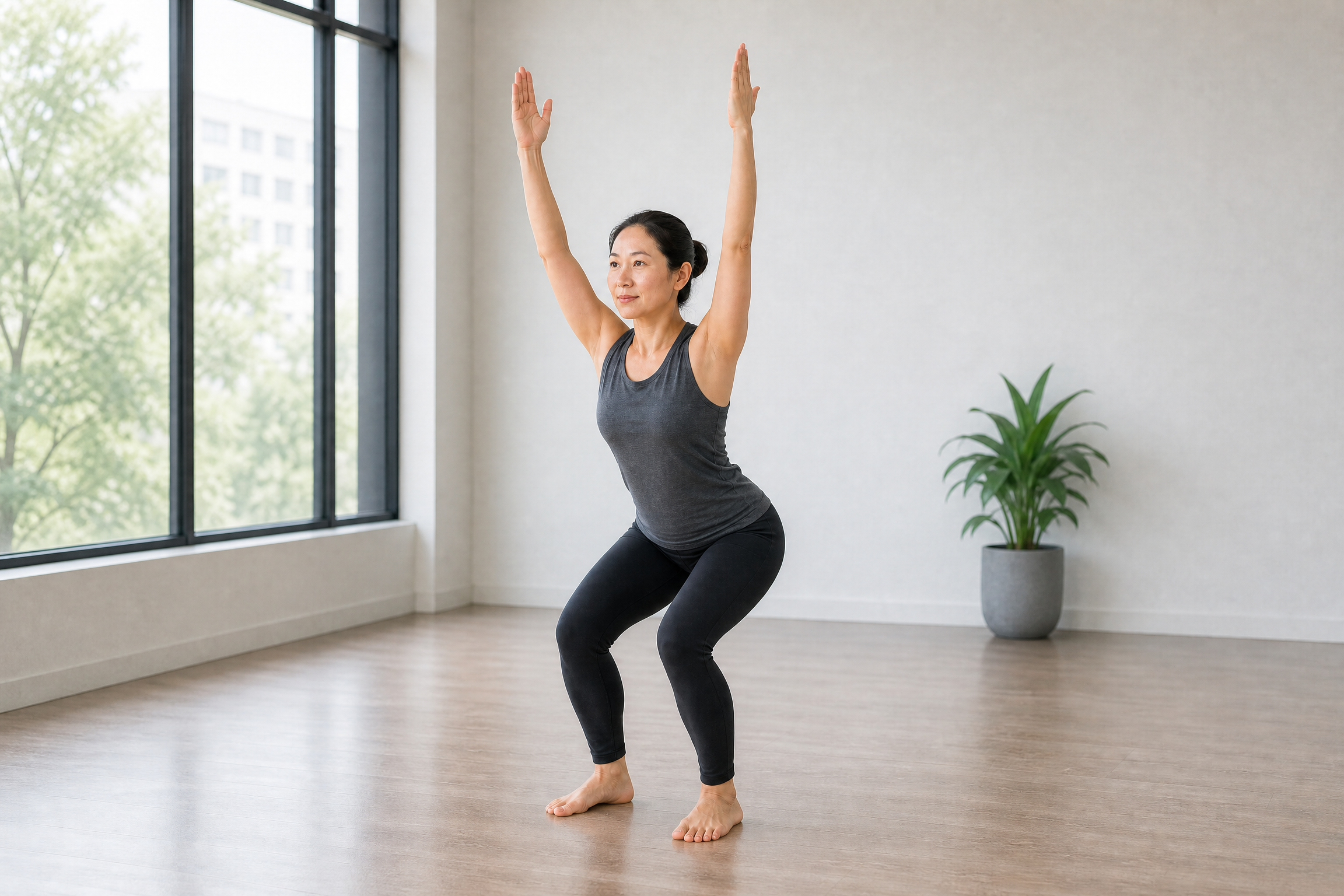 Chương tập yoga cho đôi chân khỏe: 5 động tác phù hợp với người trung niên