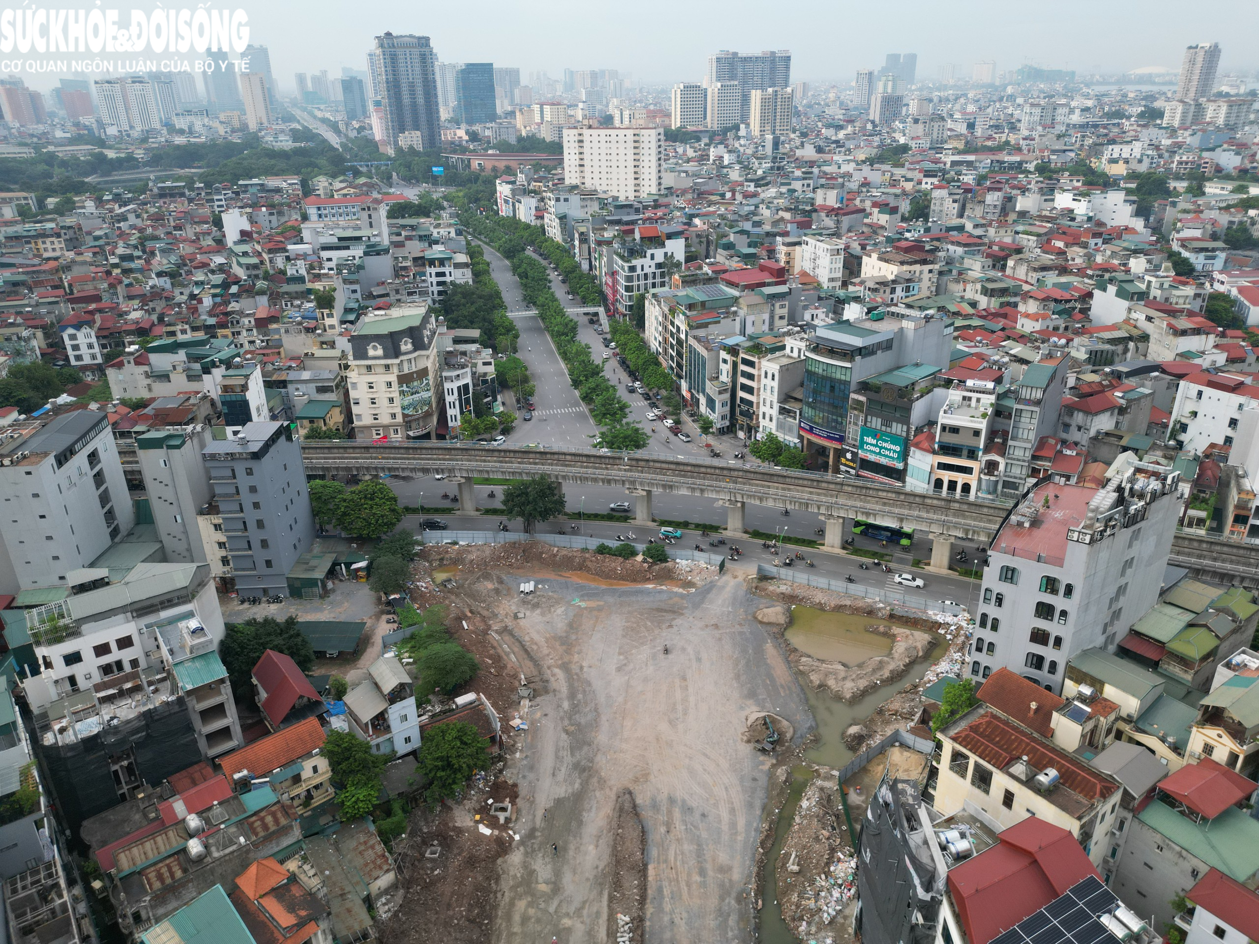 Hiện trạng Vành đai 2,5 đoạn qua Cầu Giấy dự kiến thông xe vào tháng 10- Ảnh 2.