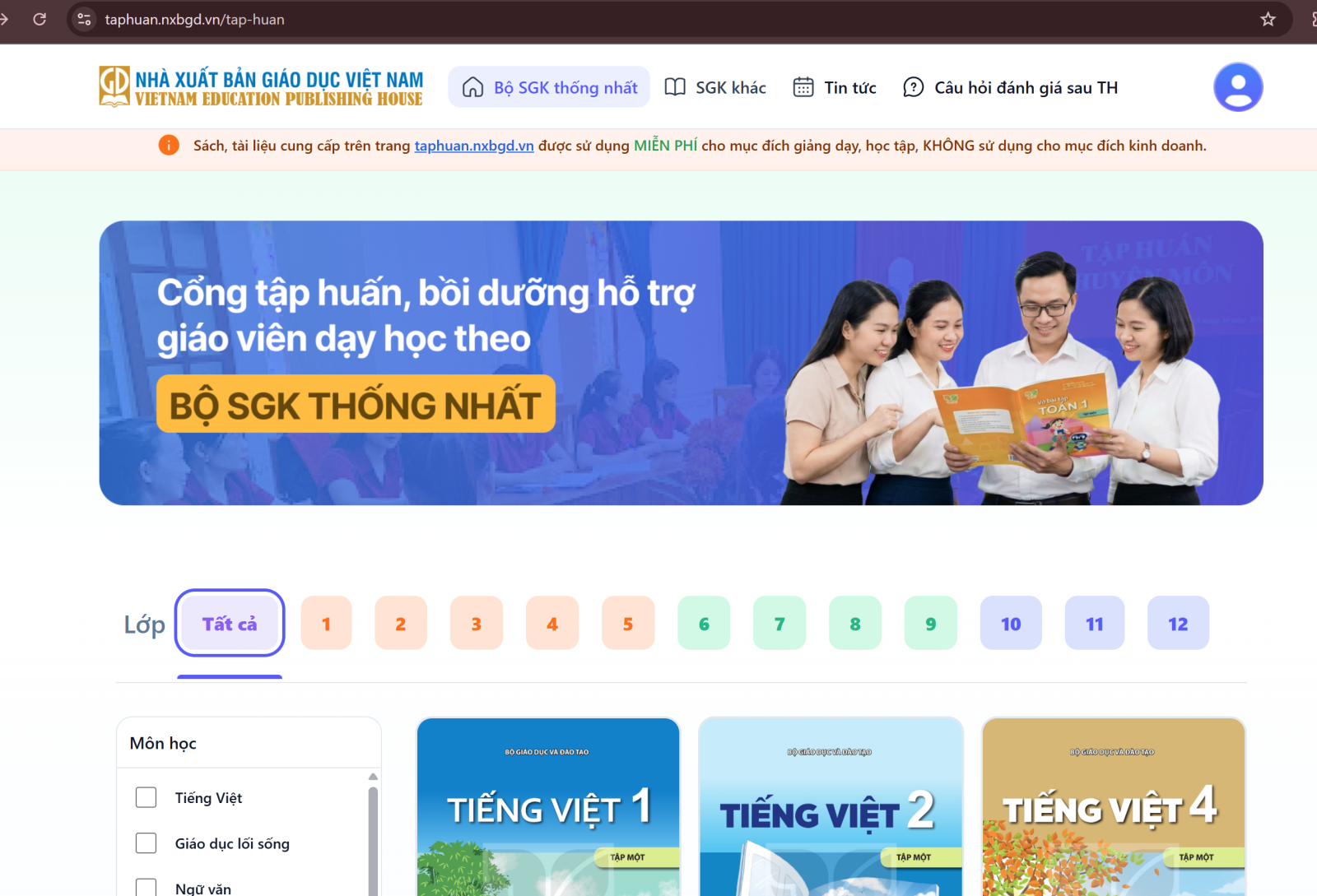 Hướng dẫn truy cập và tận dụng sách giáo khoa điện tử miễn phí từ Nhà xuất bản Giáo dục Việt Nam