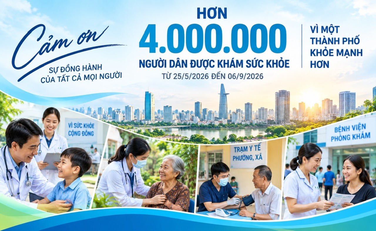 Khám sức khỏe toàn dân ở TPHCM: Đã qua mốc 4 triệu nhưng vẫn còn gần 9 triệu người chưa được tiếp cận